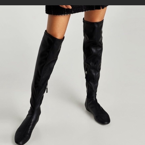 zara overknee boots